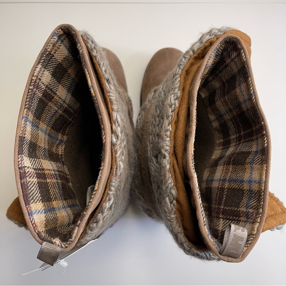 ✨NEW Muk Luks | 3 in 1 Taupe Nikki Belt Wrapped Mid Calf Water Resistant Boots - Picture 8 of 16